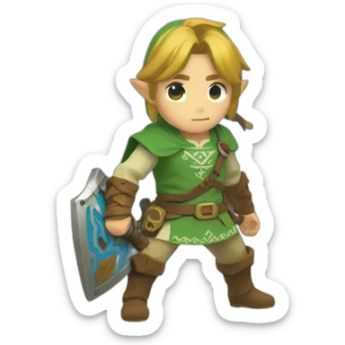 breath of the wild link sticker