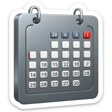 I want to generate a 3d image icon for a calendar sticker