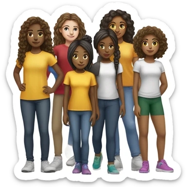 Girls powerr sticker