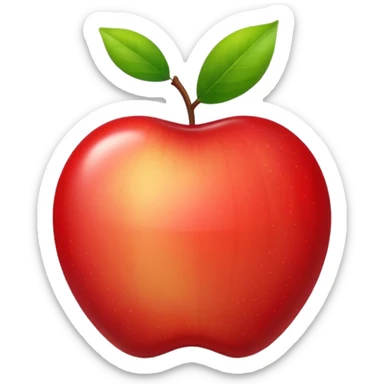 Televisor con una manzana  sticker