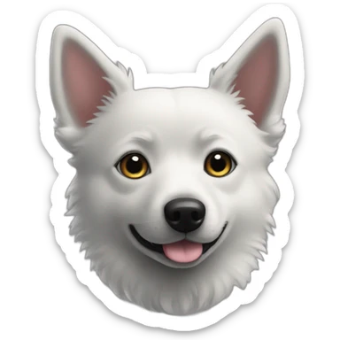 Black Schipperke dog sticker