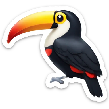 Toucan with Christmas lights  sticker