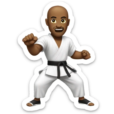 Kung fu sticker