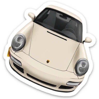 burgundy porche sticker