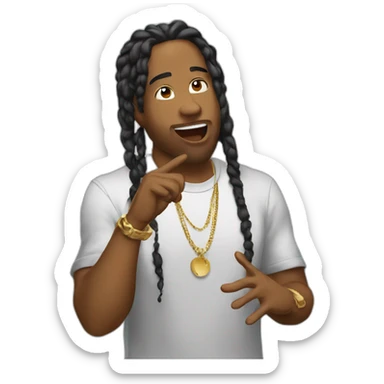 devine rapping sticker