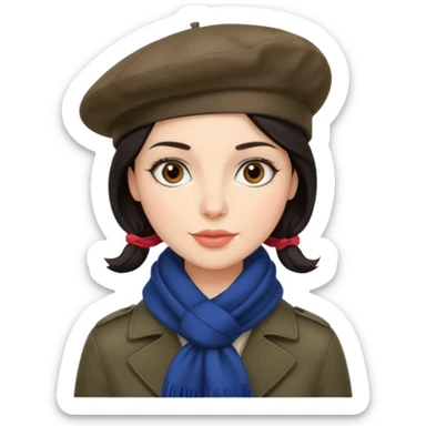 Urban French woman  sticker