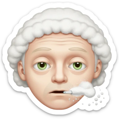 Guy snorting cocaine emoji sticker