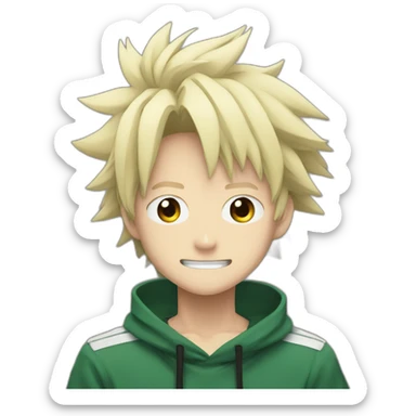 bakugo from mha sticker
