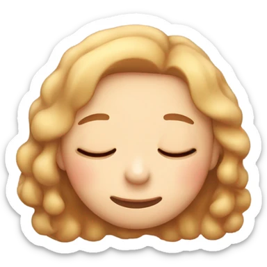 Can you generate a sleepy cute emoji sticker