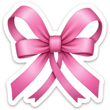 Pink ribbon sticker
