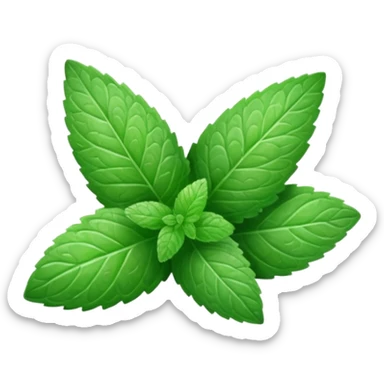mint leave sticker