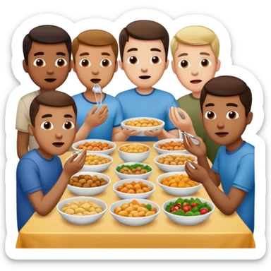 Hombres se les hace agua la boca sticker