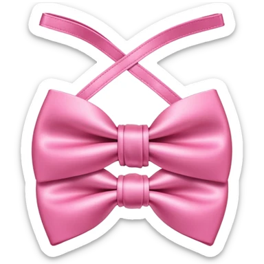 cute pink bow tie sticker