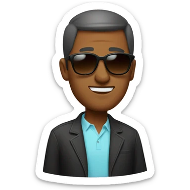 pregnant uncle wih sunglasses sticker