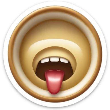 bière dans la bouche sticker