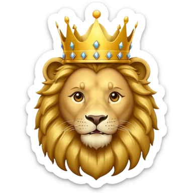 🦁 + 👑 sticker