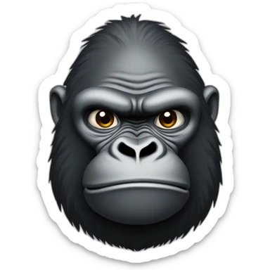 doubting gorilla sticker