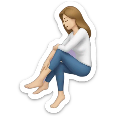 woman leg pain sticker