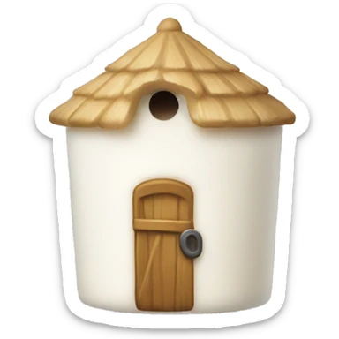 White barn vanilla candle  sticker