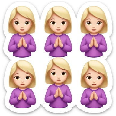 Baby Girl, Different Poses, different outfit sticker