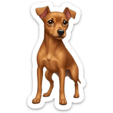 Light Brown pinscher sticker