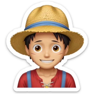 Luffy with scar sticker