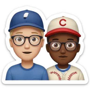 Two guys watching a movie at home sticker