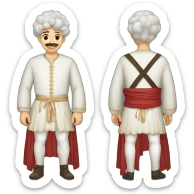 Georgian man with khinkali sticker