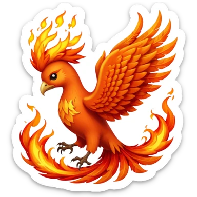 Fire ang Phoenix sticker
