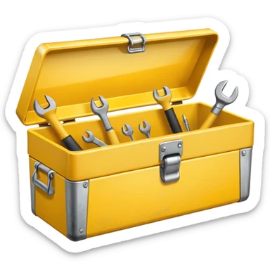 yellow toolbox sticker