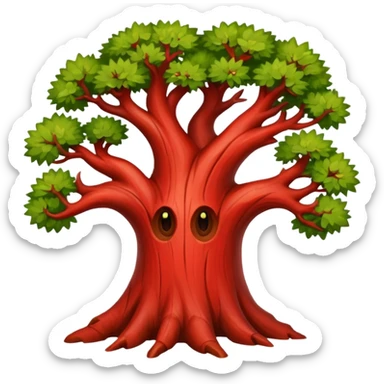 red thorn tree sticker