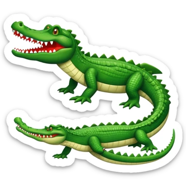 Avión con cara de cocorilo sticker