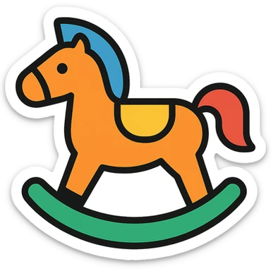 rocking horse sticker