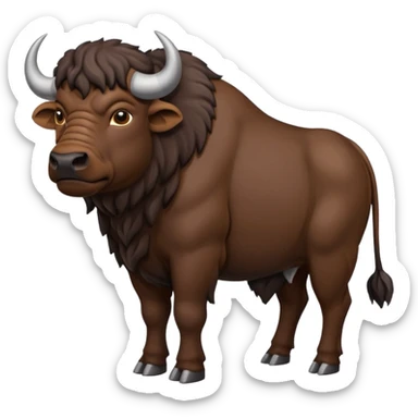 A cape buffalo sticker
