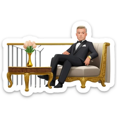 bourgeois decadence sticker