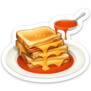 grilled cheese and tomato soup sticker