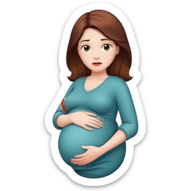 bella ramsey as a pregnant heroine addict sticker