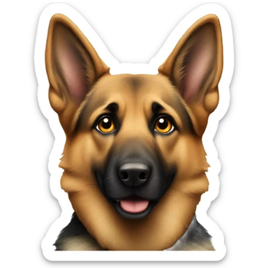 Smart German shepherd sticker
