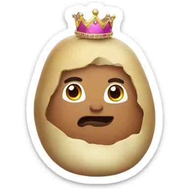Princess potato sticker