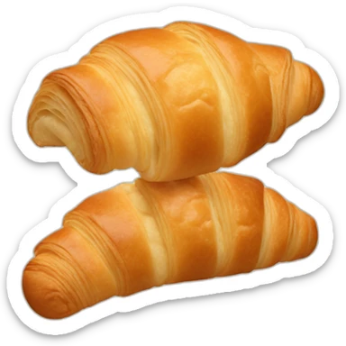 nibbling croissant sticker