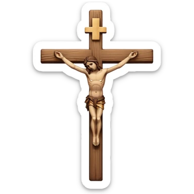 crucifix sticker