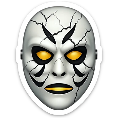 Spooky Killer Mask sticker