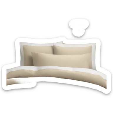 Luxury beige bedding  sticker