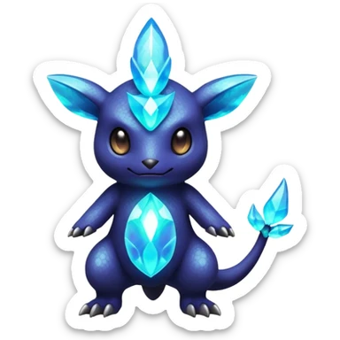 Elemental Dark-type-Electric-type natural Pokémon-Fakémon-creature sticker
