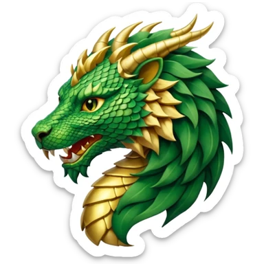 Mušḫuššu, ancient animal, half dragon half lion sticker