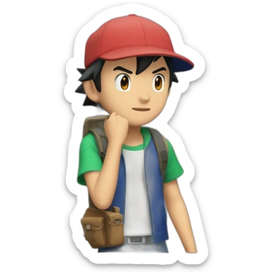 ash ketchum sticker