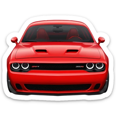 dodge challenger srt hellcat demon logo sticker