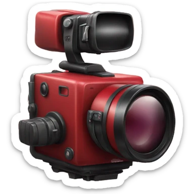 Red camera sticker