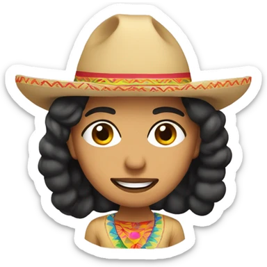 a mexican guerita  sticker