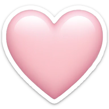 Light pink heart  sticker